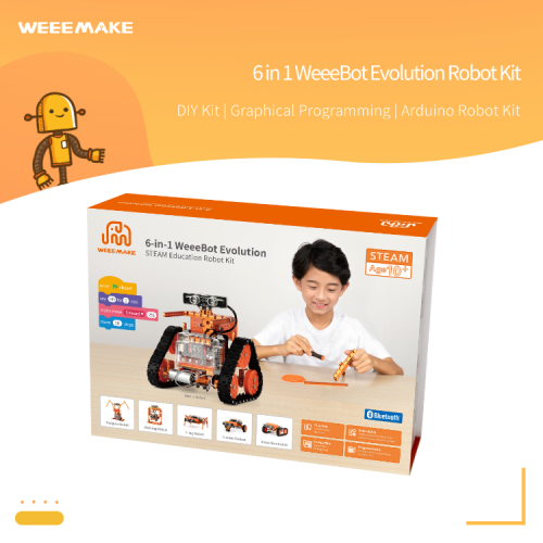 6 in 1 WeeeBot Evolution Robot Kit